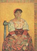 Vincent Van Gogh Italian Woman (nn04) USA oil painting artist
